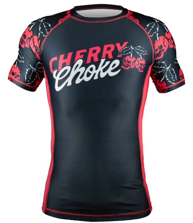 PRiDEorDiE Rash Guard Cherry Choke Black Red