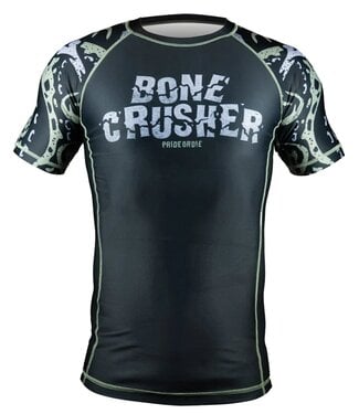 PRiDEorDiE PRIDEorDiE Rashguard Bone Crusher V.2 Schwarz
