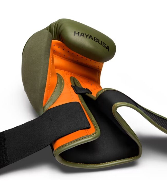 Hayabusa T3 Boxhandschuhe Army Grün Orange