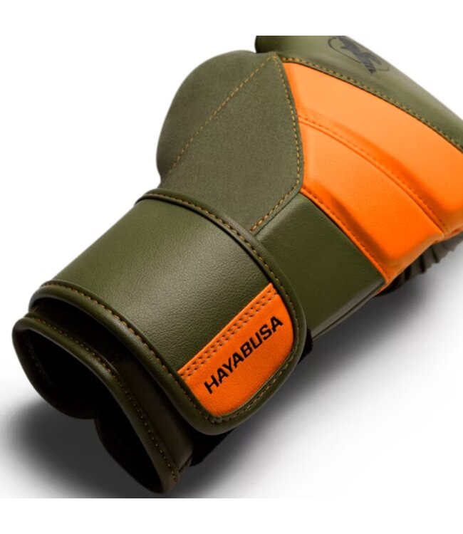 Hayabusa T3 Boxhandschuhe Army Grün Orange