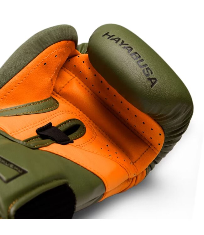 Hayabusa T3 Boxhandschuhe Armeegrün Orange