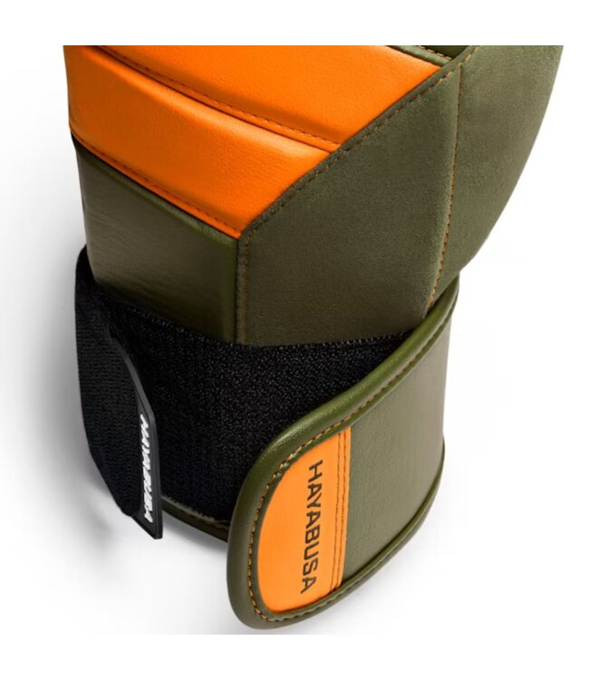 Hayabusa T3 Boxhandschuhe Armeegrün Orange