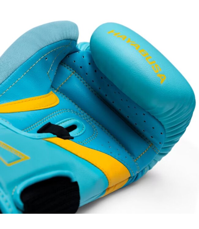 Hayabusa T3 Bokshandschoenen Turquoise Blauw Geel