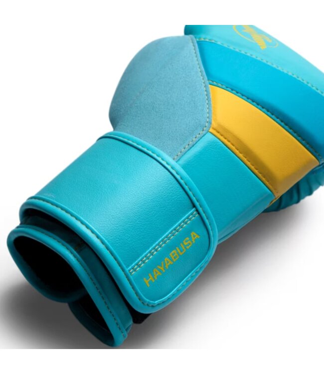 Hayabusa T3 Boxing Gloves Turquoise Blue Yellow