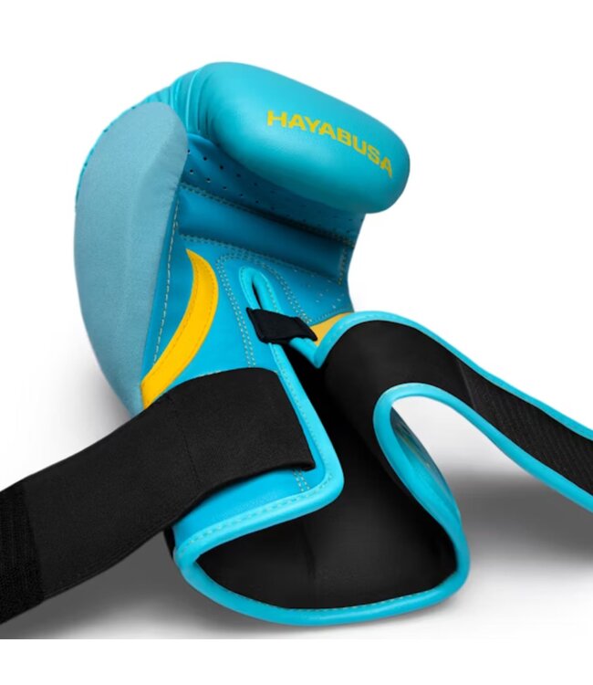 Hayabusa T3 Bokshandschoenen Turquoise Blauw Geel
