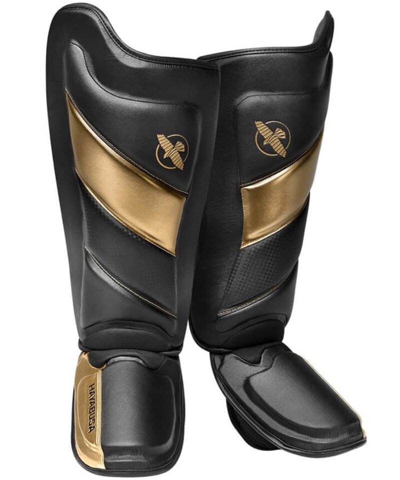 Hayabusa Hayabusa Kickboks Scheenbeschermers T3 Zwart Goud