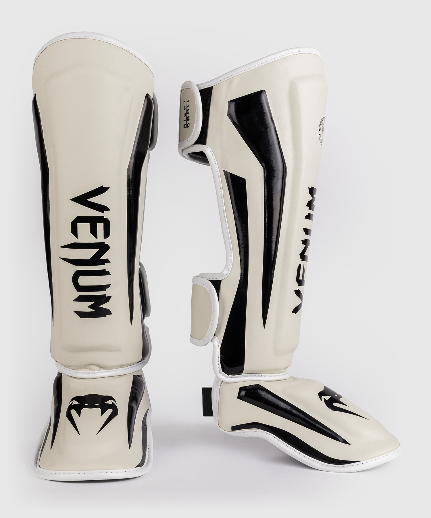 Venum Elite シンガード - ホワイト Venum Elite Standup Shinguards - White - Venum
