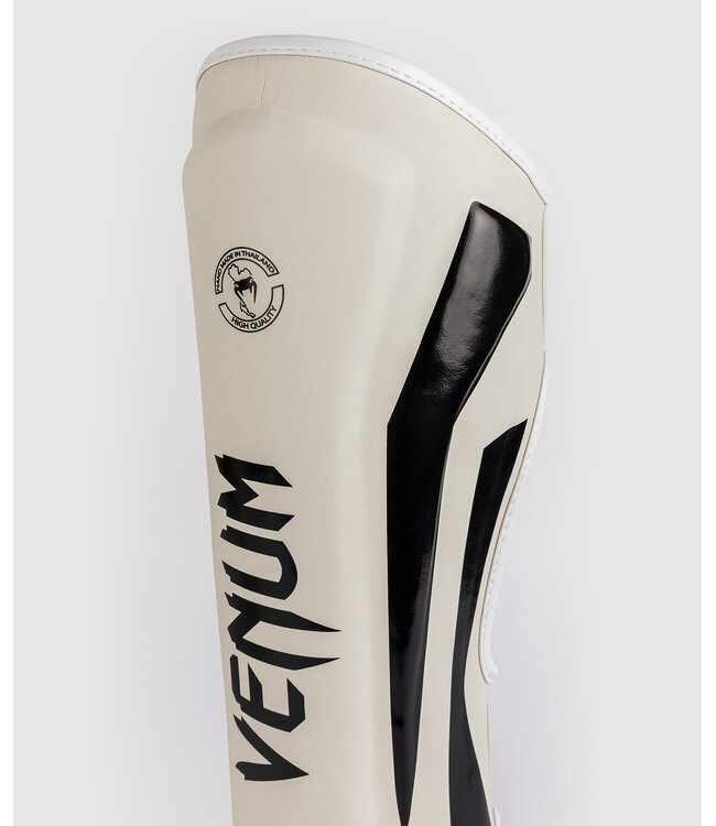 Venum ELITE Stand Up Kickboxing Shinguards White Black