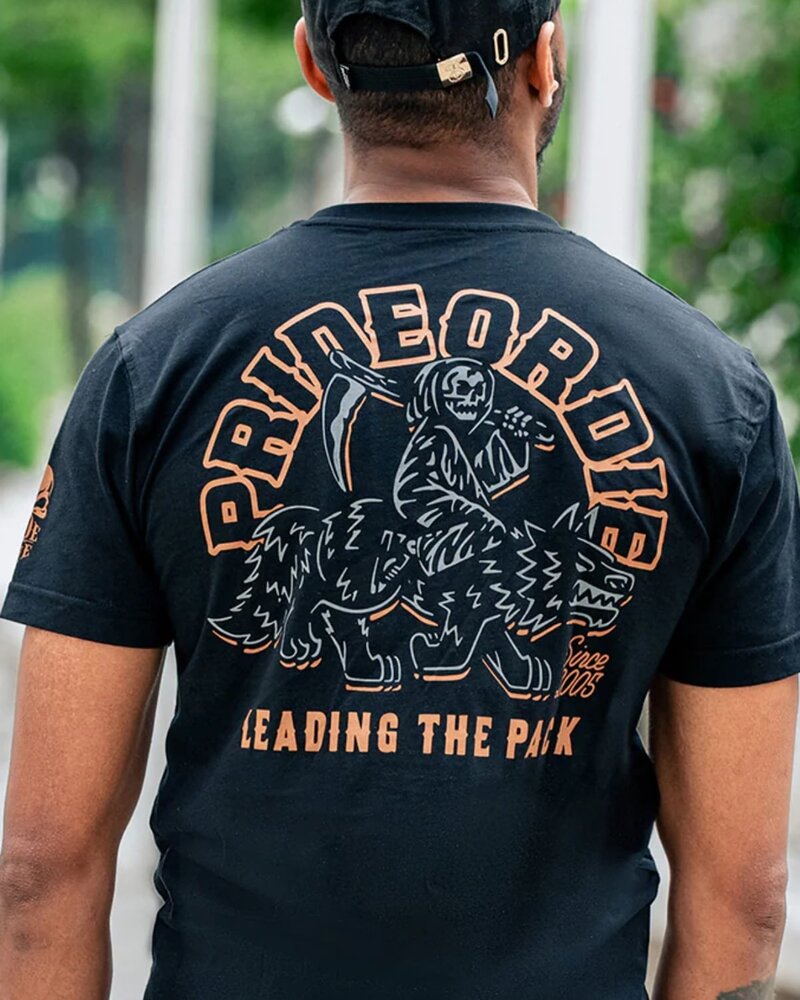 Pride or Die PRiDEorDiE LEADING THE PACK T-Shirt Black