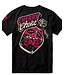 PRiDEorDiE CHERRY CHOKE T-shirt Zwart Rood