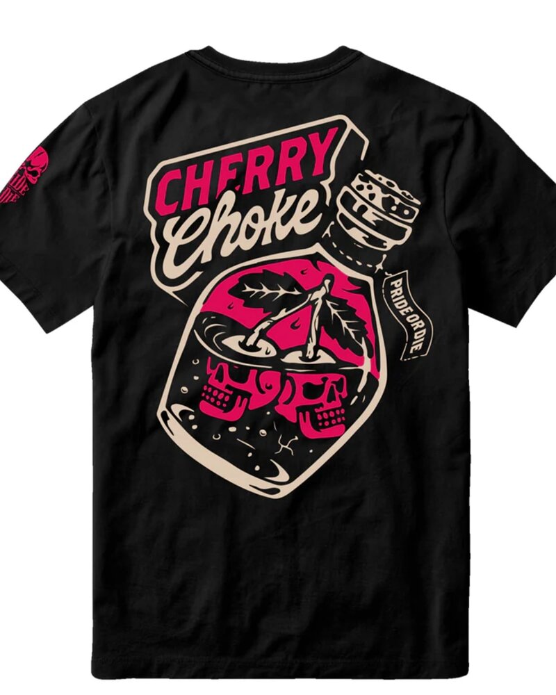 Pride or Die PRiDEorDiE CHERRY CHOKE T-Shirt Schwarz Rot