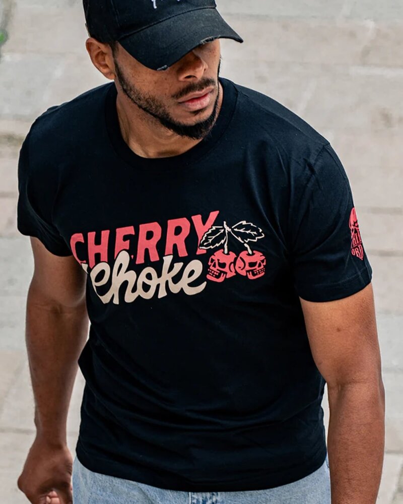 Pride or Die PRiDEorDiE CHERRY CHOKE T-Shirt Schwarz Rot