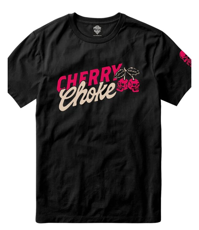 PRiDEorDiE CHERRY CHOKE T-Shirt Black Red