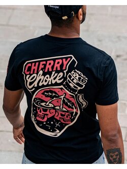Pride or Die PRiDEorDiE CHERRY CHOKE T-Shirt Black Red