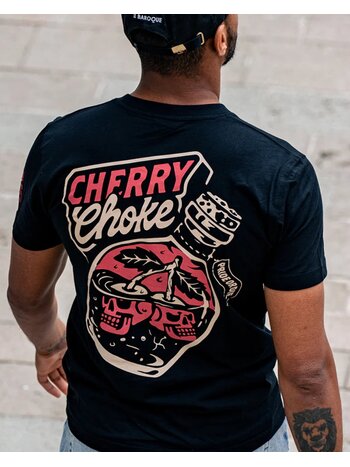 Pride or Die PRiDEorDiE CHERRY CHOKE T-Shirt Schwarz Rot