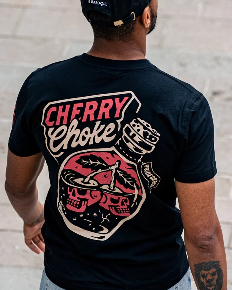 Pride or Die PRiDEorDiE CHERRY CHOKE T-Shirt Schwarz Rot