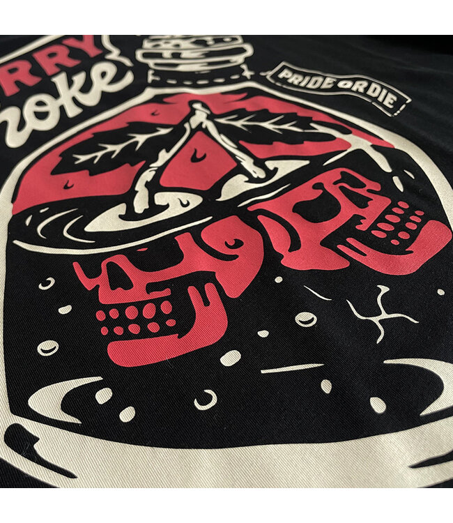 PRiDEorDiE CHERRY CHOKE T-Shirt Black Red