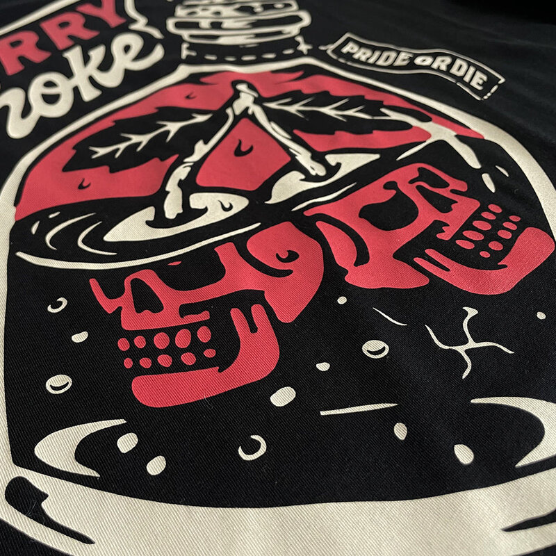 Pride or Die PRiDEorDiE CHERRY CHOKE T-Shirt Schwarz Rot