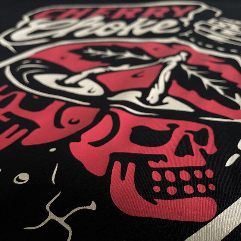 Pride or Die PRiDEorDiE CHERRY CHOKE T-Shirt Schwarz Rot