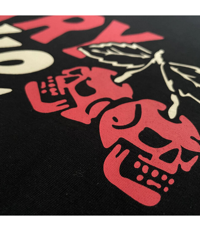 PRiDEorDiE CHERRY CHOKE T-Shirt Schwarz Rot