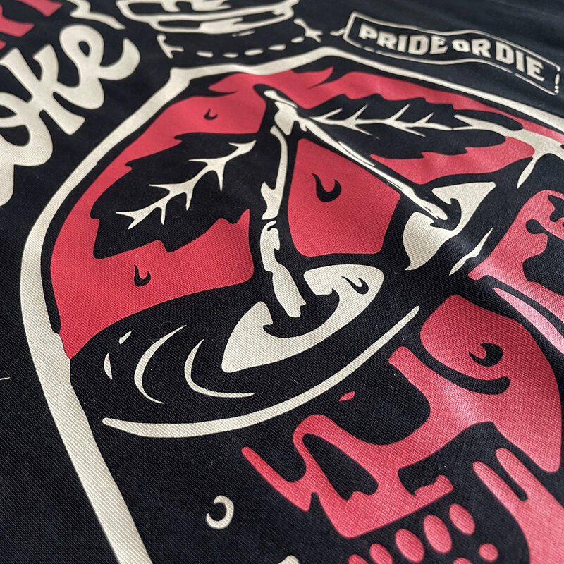 Pride or Die PRiDEorDiE CHERRY CHOKE T-Shirt Schwarz Rot