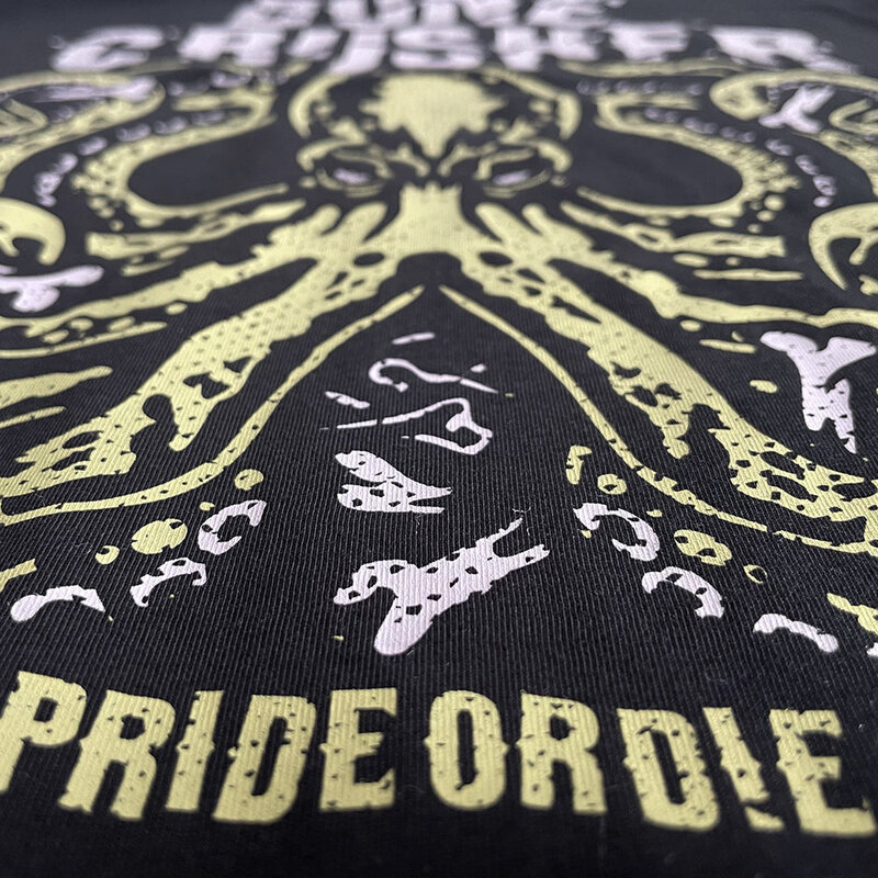Pride or Die PRiDEorDiE BONE CRUSHER V.2 T-shirt Zwart
