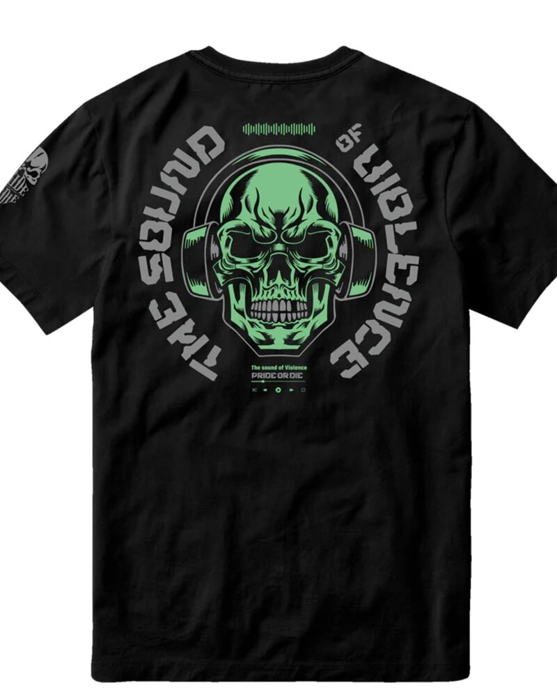 Pride or Die PRiDEorDiE SOUND OF VIOLENCE T-Shirt Black