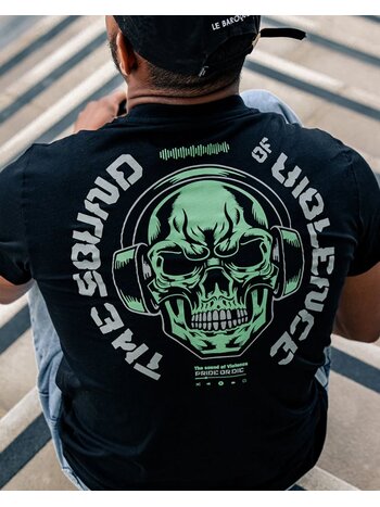 Pride or Die PRiDEorDiE SOUND OF VIOLENCE T-shirt Zwart