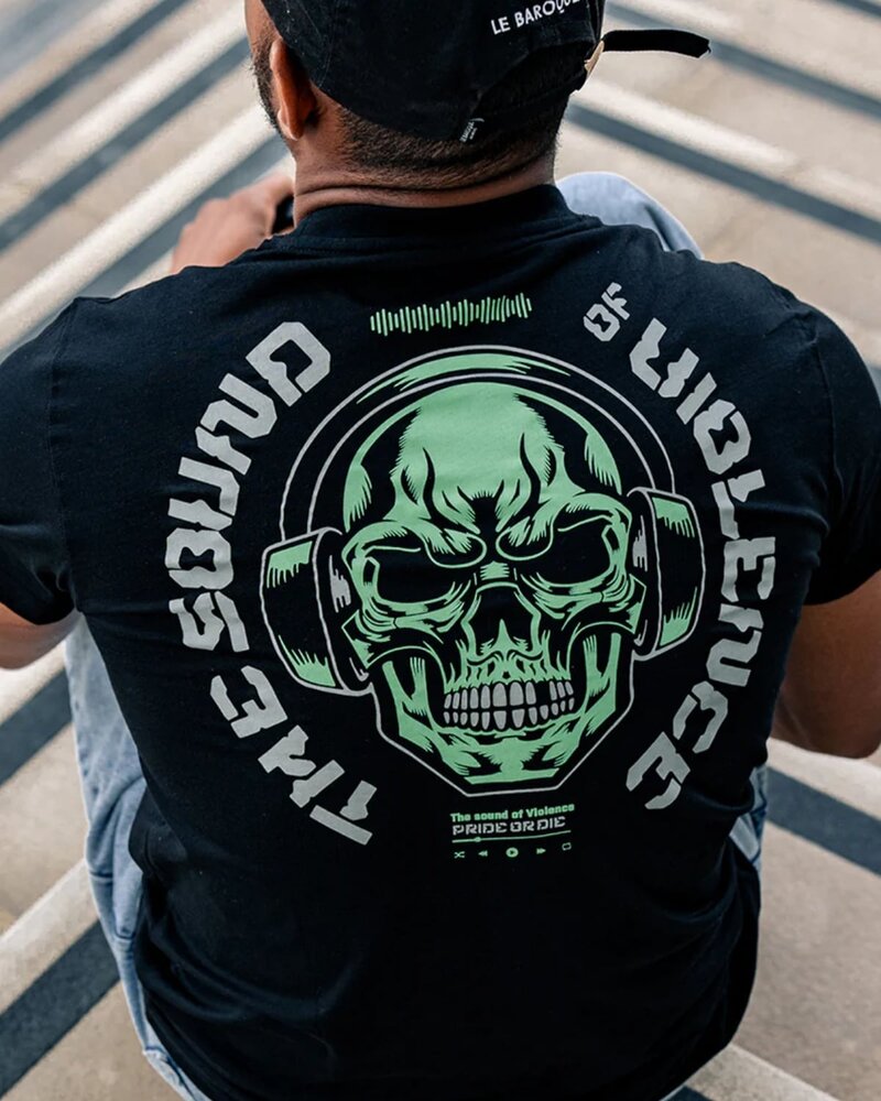 Pride or Die PRiDEorDiE SOUND OF VIOLENCE T-Shirt Black