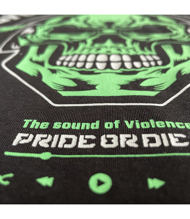 PRiDEorDiE SOUND OF VIOLENCE T-Shirt Schwarz