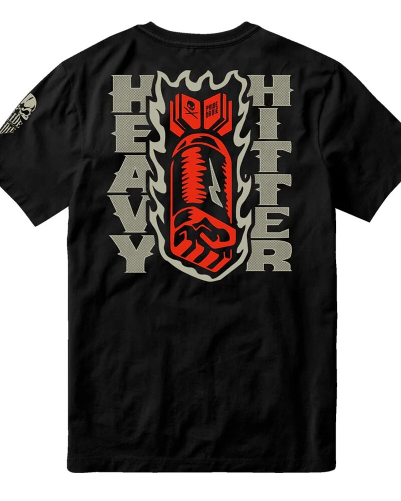 Pride or Die PRiDEorDiE HEAVY HITTER T-shirt Zwart