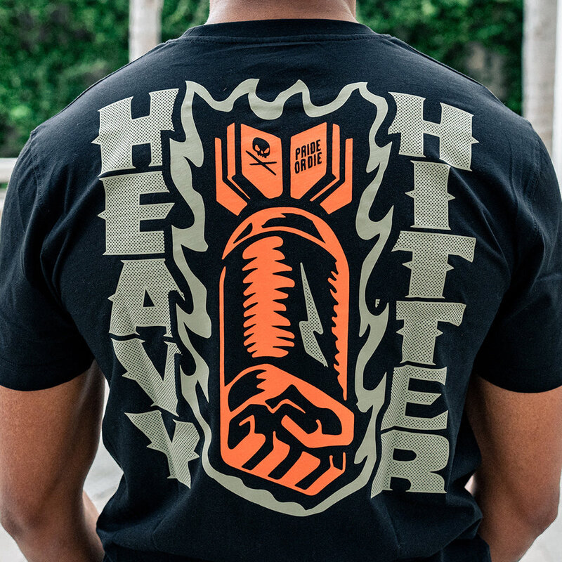 Pride or Die PRiDEorDiE HEAVY HITTER T-shirt Zwart