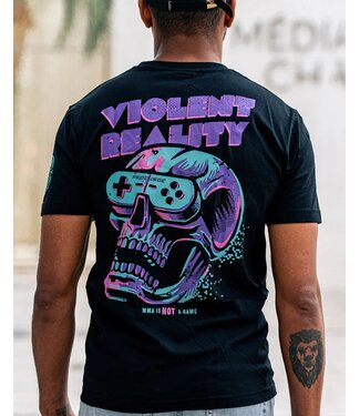 PRiDEorDiE PRIDEorDiE VIOLENT REALITY T-shirt Zwart