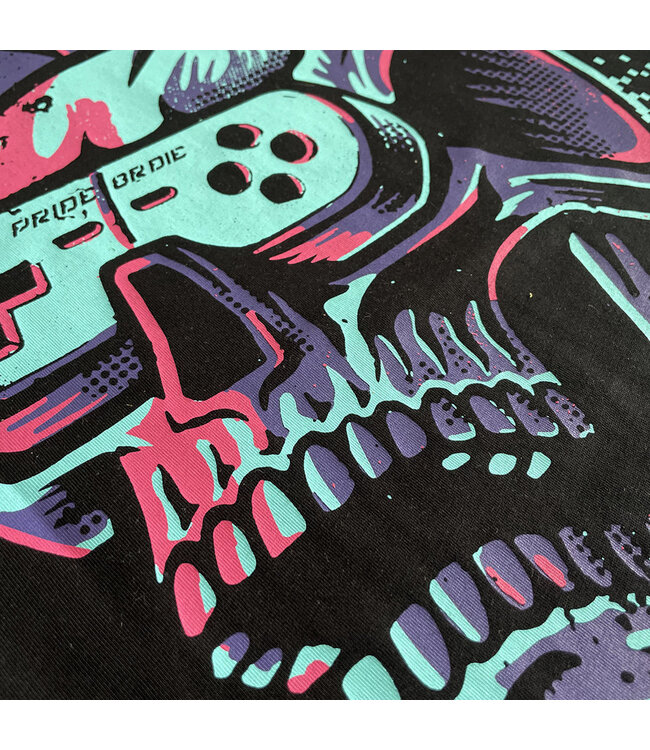 PRIDEorDiE VIOLENT REALITY T-shirt Zwart