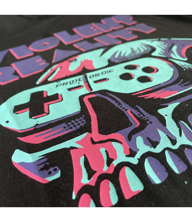 PRiDEorDiE VIOLENT REALITY T-Shirt Schwarz
