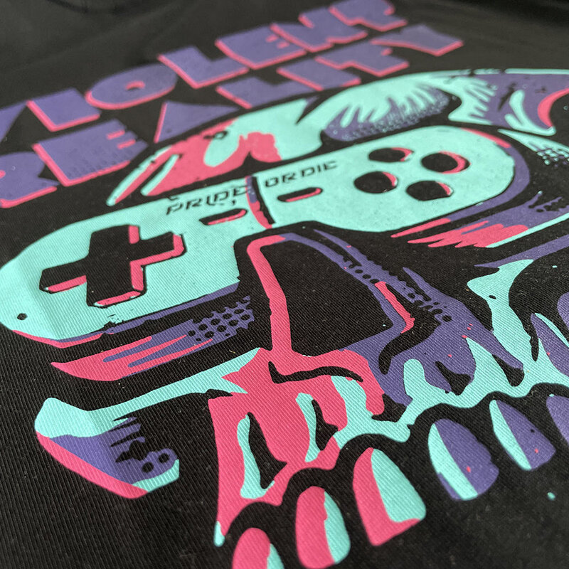 Pride or Die PRIDEorDiE VIOLENT REALITY T-shirt Zwart