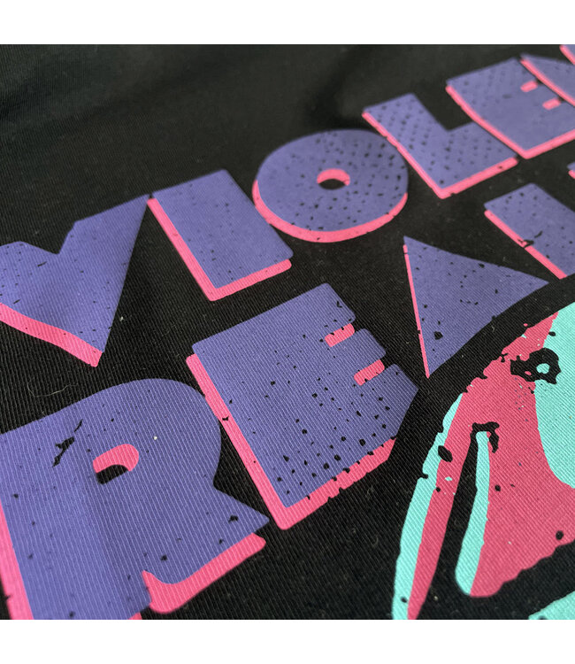 PRIDEorDiE VIOLENT REALITY T-shirt Zwart