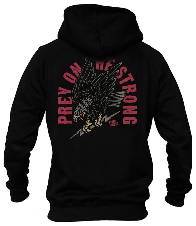 PRiDEorDiE PREY ON THE STRONG Hoody Black