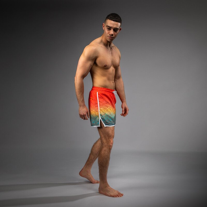 Venum Venum Octane Board Shorts Sunset Orange Sky Blue