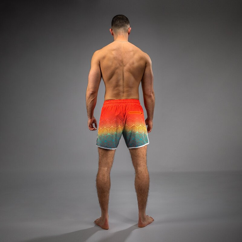 Venum Venum Octane Board Shorts Sunset Orange Sky Blue