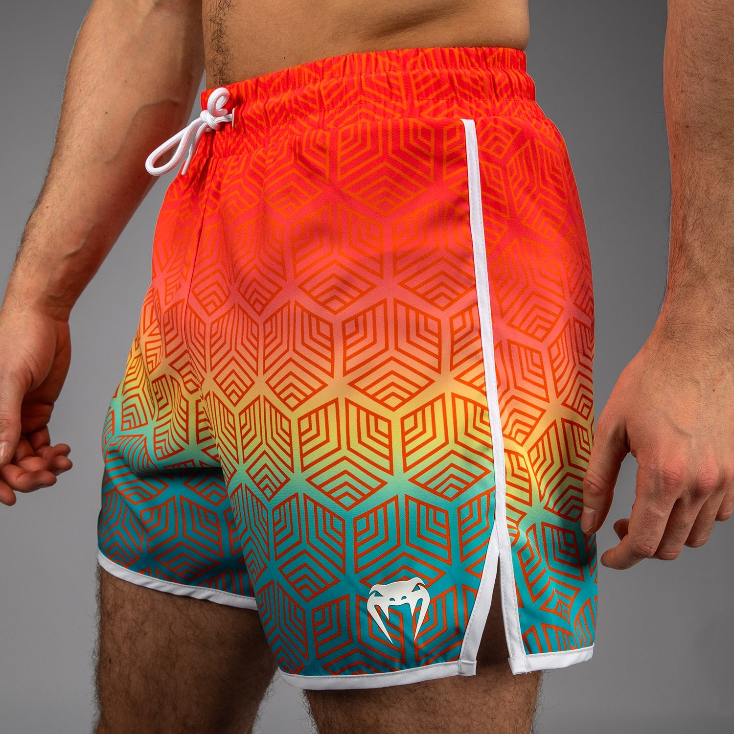 Venum Octane Board Shorts Sunset Orange Sky Blue - Fightwear Shop