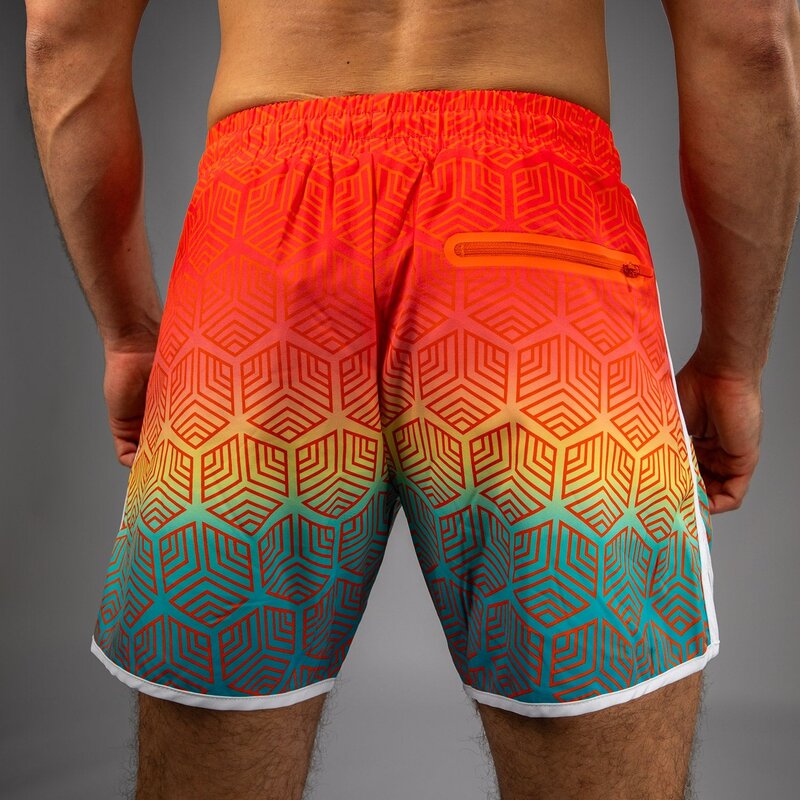 Venum Venum Octane Board Shorts Sunset Orange Sky Blue