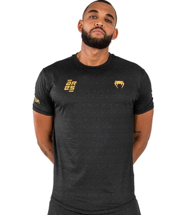 Venum x Ares 2.0 Dry Tech T-Shirt Schwarz Gold