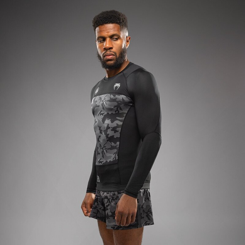Venum Venum x Polaris L/S Rash Guards Camo Zwart Storm Grijs