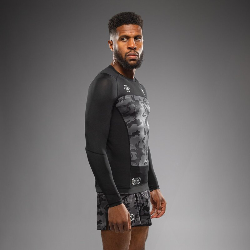 Venum Venum x Polaris L/S Rash Guards Camo Zwart Storm Grijs