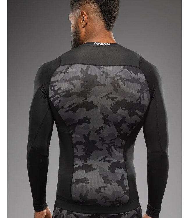 Venum x Polaris L/S Rash Guards Camo Black Storm Grey