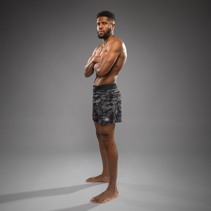 Venum VENUM X Polaris Fightshorts Zwart Camo Stormgrijs