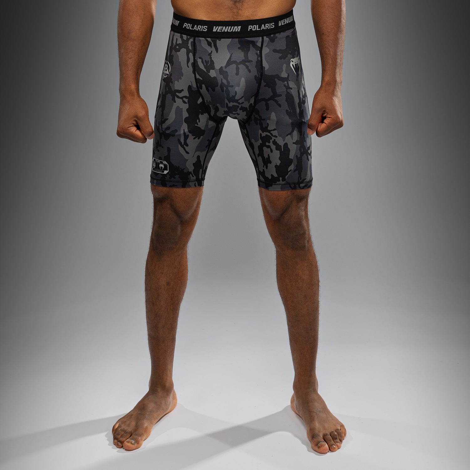Venum Venum x Polaris Vale Tudo short Zwart Camo Stormgrijs