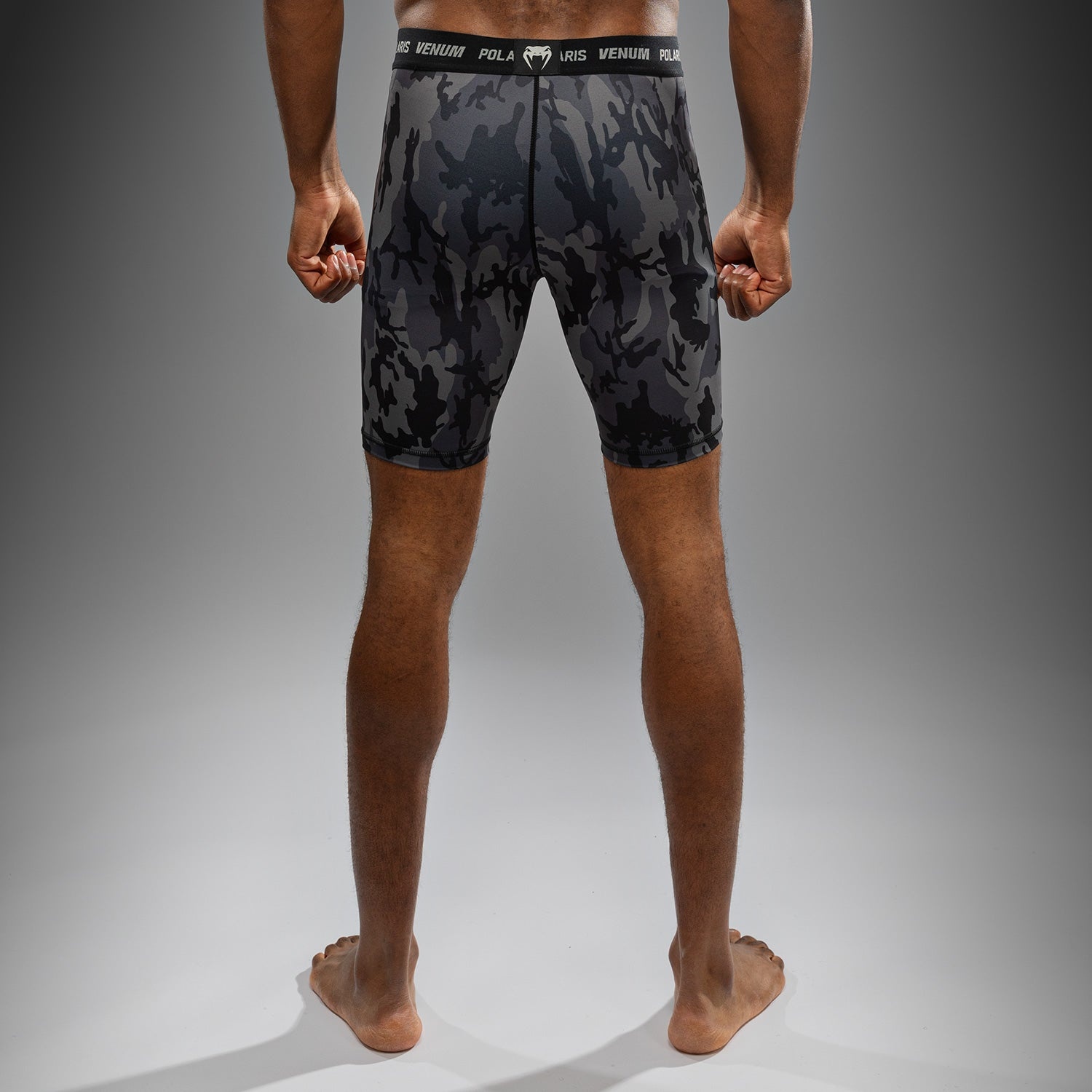 Venum Venum x Polaris Vale Tudo short Zwart Camo Stormgrijs