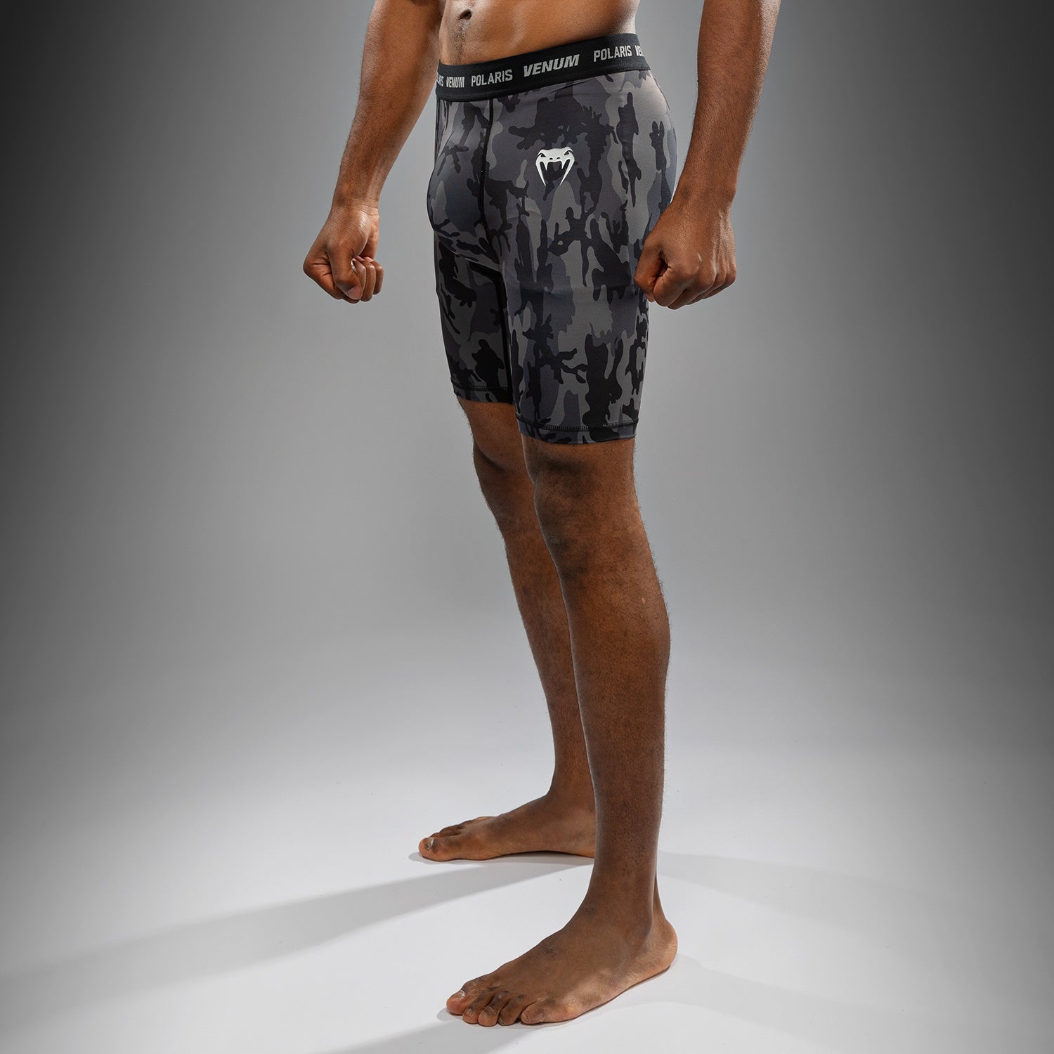Venum Venum x Polaris Vale Tudo short Zwart Camo Stormgrijs
